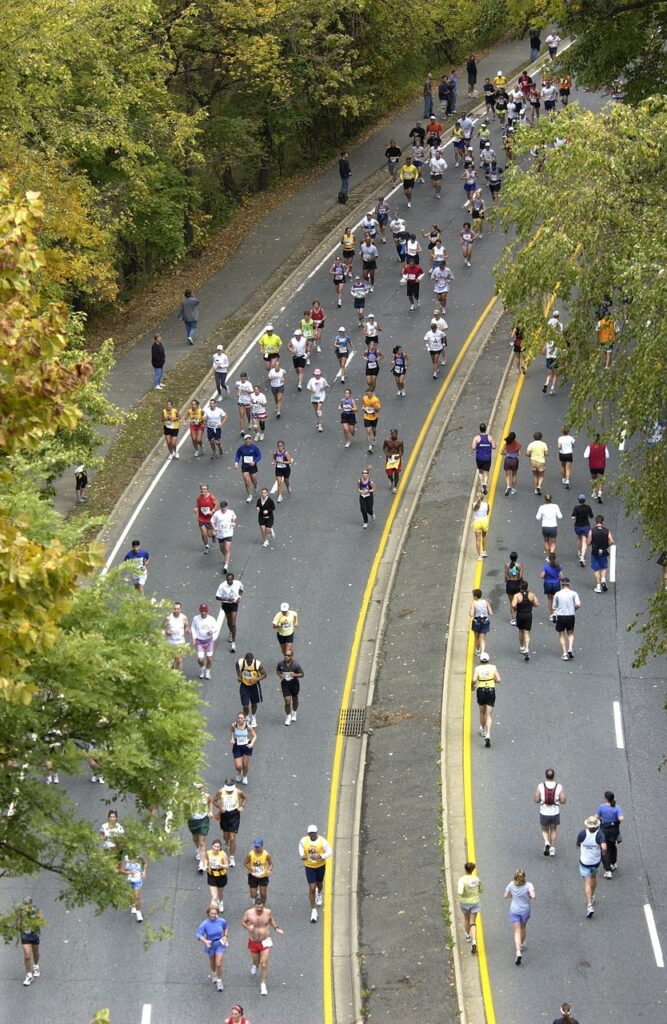 marathon, runners, long distance, washington dc, fall, autumn, men, women, exercise, goal, competition, race, nature, outside, trees, road, highway, marathon, marathon, marathon, marathon, marathon